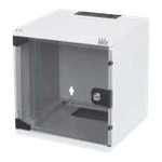 Digitus | Sienas uzstādāms skapis | DN-10-06U-B | IP aizsardzības klase: IP20; Priekšējās durvis: Stikla durvis, vienu pusi atveramas; Skapja tips: Sienas uzstādāms skapis; Dziļums: 300 mm; Slodzes kapacitāte: 30 kg | Melns