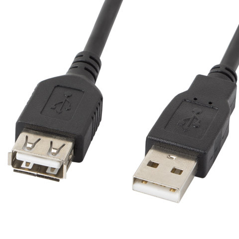 Lanberg | USB-A 2.0 Cable, 3 m | CA-USBE-10CC-0030-BK | USB Type-A to USB Type-A