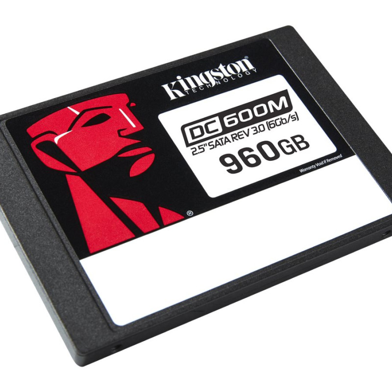 Kingston DC600M | 960 GB | SSD form factor 2.5" | Solid-state drive interface SATA Rev. 3.0 | Read speed 560 MB/s | Write speed 530 MB/s