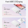 Anker Power Bank, Built-In USB-C Cable, 30W | A1688H21 | 10000 mAh | White