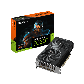 Gigabyte GeForce RTX 5060 Ti WINDFORCE MAX OC 8G | NVIDIA | 8 GB | GeForce RTX 5060 Ti | GDDR7 | HDMI portu skaits 1 | PCI-E 5.0