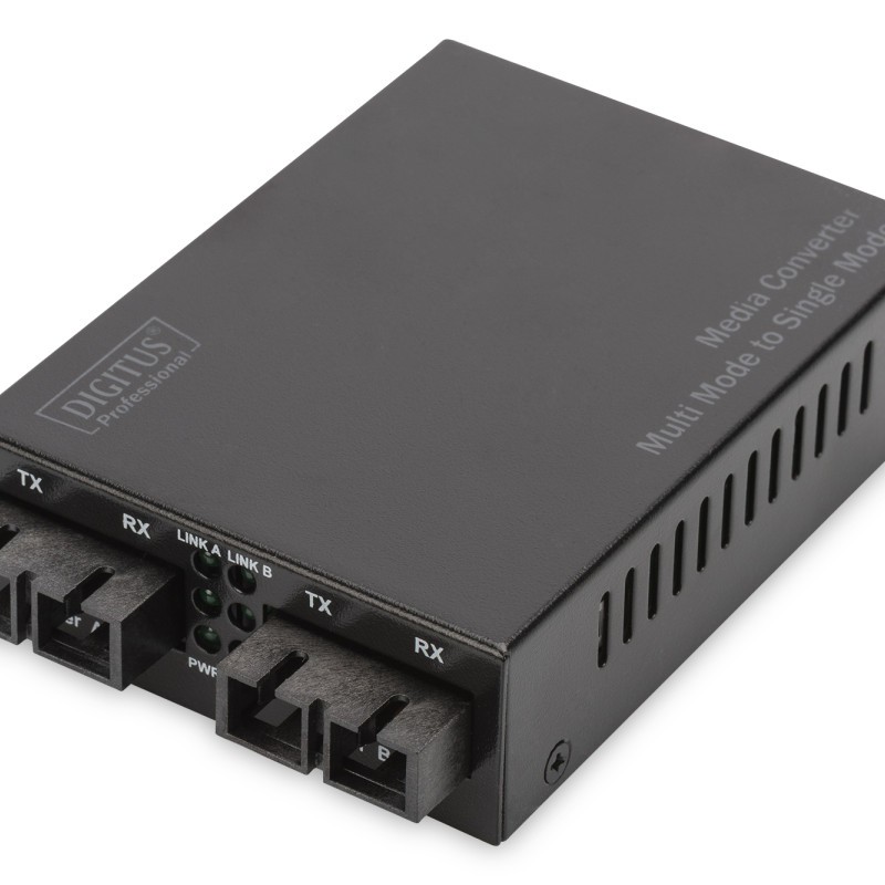 Digitus | Fast Ethernet optisko sakaru konvertors no multimode uz singlemode SC uz SC, viļņa garums 1310 nm | DN-82024 | SC | SC