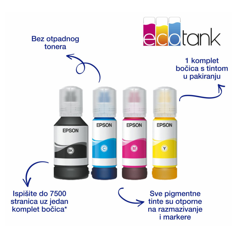 Epson | Daudzfunkcionālā printeris | EcoTank L6550 | Tintes | Krāsu | Tintes daudzfunkcionālais printeris | A4 | Wi‑Fi | Melns