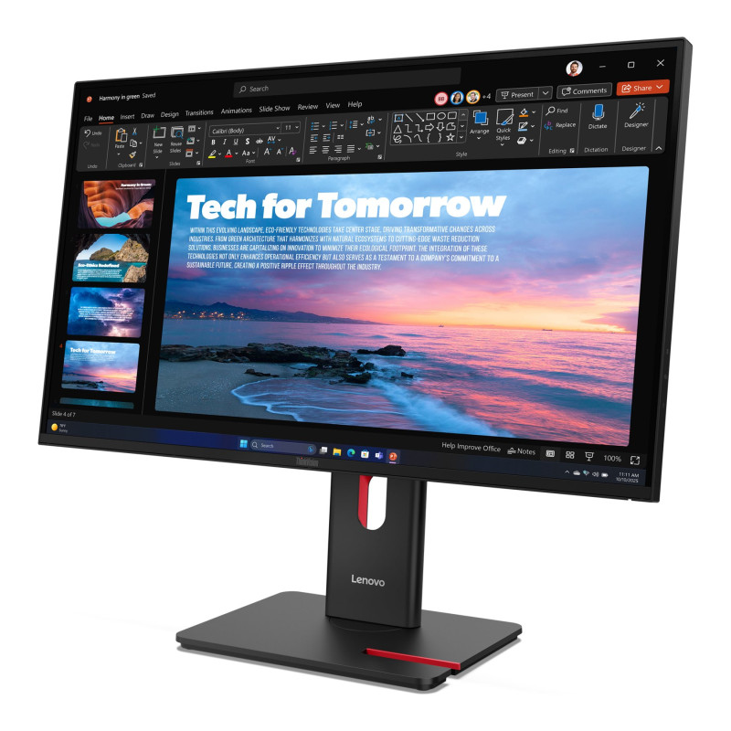 Lenovo | ThinkVision | T27QD-40 | 27 " | IPS | 16:9 | 120 Hz | 4 ms | 2560 x 1440 pixels | 350 cd/m² | HDMI ports quantity 1 | Eclipse black