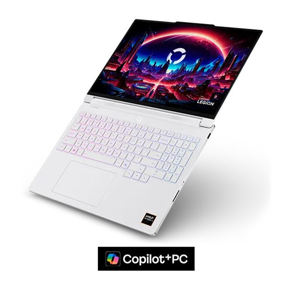 Lenovo Legion 7 16AGP11 AMD | Glacier White | 16 " | OLED | WQXGA | 2560 x 1600 pixels | Glossy | AMD Ryzen AI 7 | 450 | 32 GB | Soldered LPDDR5X | Solid-state drive capacity 1000 GB | NVIDIA GeForce RTX 5060 | GDDR7 | 8 GB | Windows Home 11 | 802.11be | Bluetooth version 5.4 | Keyboard language English | Keyboard backlit