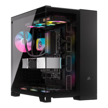 Corsair Dual Chamber PC korpuss | iCUE LINK 6500X RGB | Melns | Mid Tower | ATX