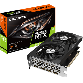 Gigabyte | GV-N3050WF2OCV2-8GD | NVIDIA | 8 GB | GeForce RTX 3050 | GDDR6 | HDMI porti: 2 | PCI-E 4.0 | Atmiņas takts frekvence 1792 MHz