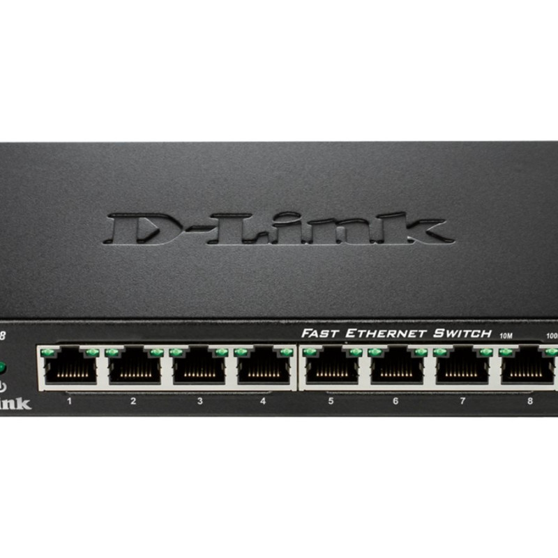 D-Link | Ethernet slēdzis | DES-108/E | Nepārvaldāms | Desktop | 10/100 Mbps (RJ-45) porti 8 | 60 mēneši