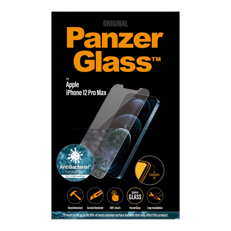 PanzerGlass | Apple | For iPhone 12 Pro Max | Glass | Transparent | Clear Screen Protector