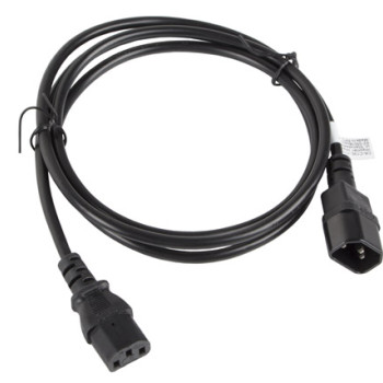 Lanberg | IEC 320 C13 uz C14 kabelis | CA-C13E-11CC-0018-BK
