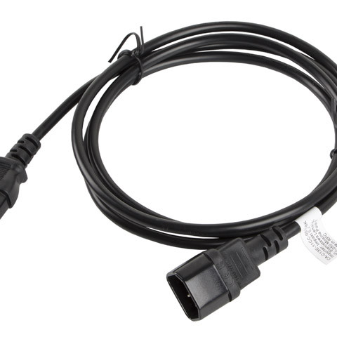 Lanberg | IEC 320 C13 uz C14 kabelis | CA-C13E-11CC-0018-BK