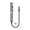 PORT CONNECT | USB-C koncentrators ar 4 USB portiem, 1× USB-C, 100W