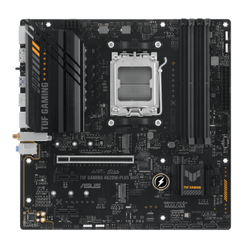 Asus | TUF GAMING A620M-PLUS WIFI | Procesoru saime AMD | Procesora ligzda AM5 | DDR5 DIMM | Atmiņas sloti 4 | Atbalstītie cietā diska interfeisi SATA, M.2 | SATA savienotāji 4 | Čipseta AMD A620 | Micro-ATX