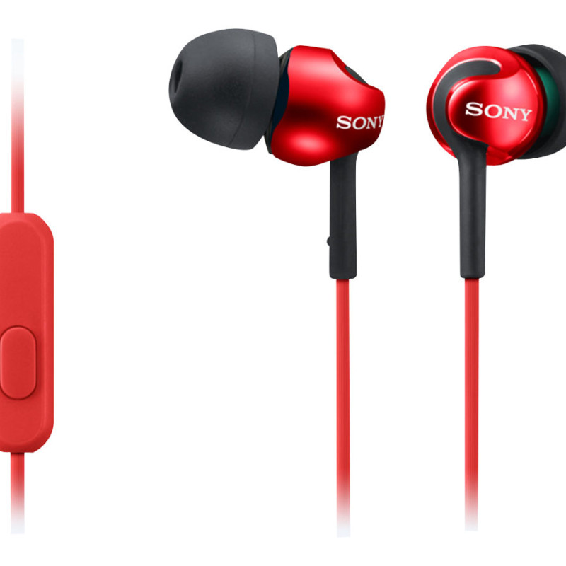 Sony in-ear austiņas EX sērija, sarkanas | Sony | MDR-EX110AP | In-ear | Red