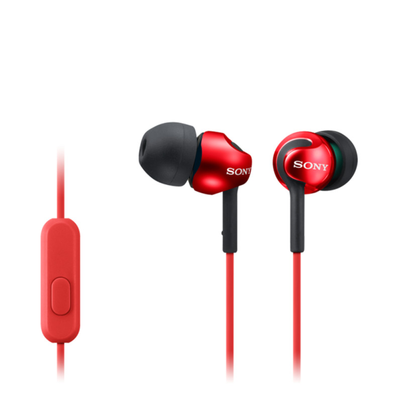 Sony in-ear austiņas EX sērija, sarkanas | Sony | MDR-EX110AP | In-ear | Red