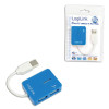 Logilink | USB 2.0 centrmezgls 4-portu, Smile, zils
