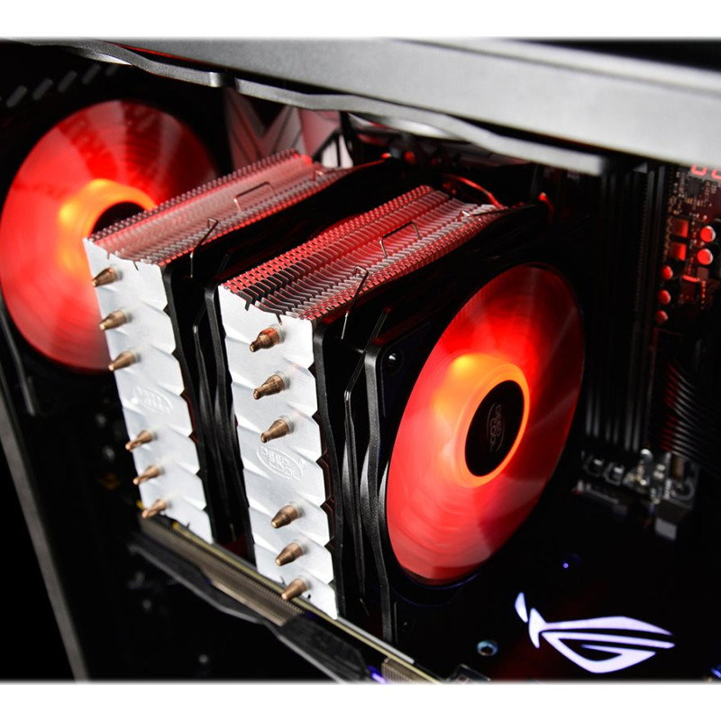 Deepcool | Neptwin RGB | Intel, AMD | CPU gaisa dzesētājs