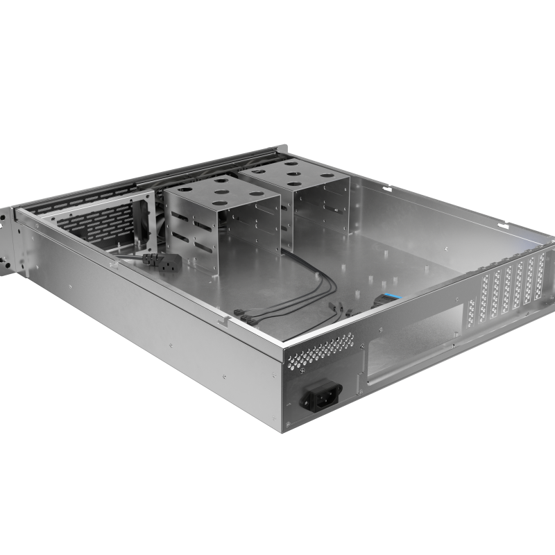 Lanberg Rackmount Server Chassis ATX 520/12 19"/2U | SC01-5202-12B | Black