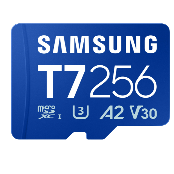 Samsung MicroSD card | T7 | 256 GB | microSDXC | Flash memory class U3, V30, A2