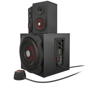 GENESIS Helium 610BT datoru skaļruņi, vadu, Bluetooth, melni | Genesis | Helium 610BT | Bluetooth | sarkani/melni