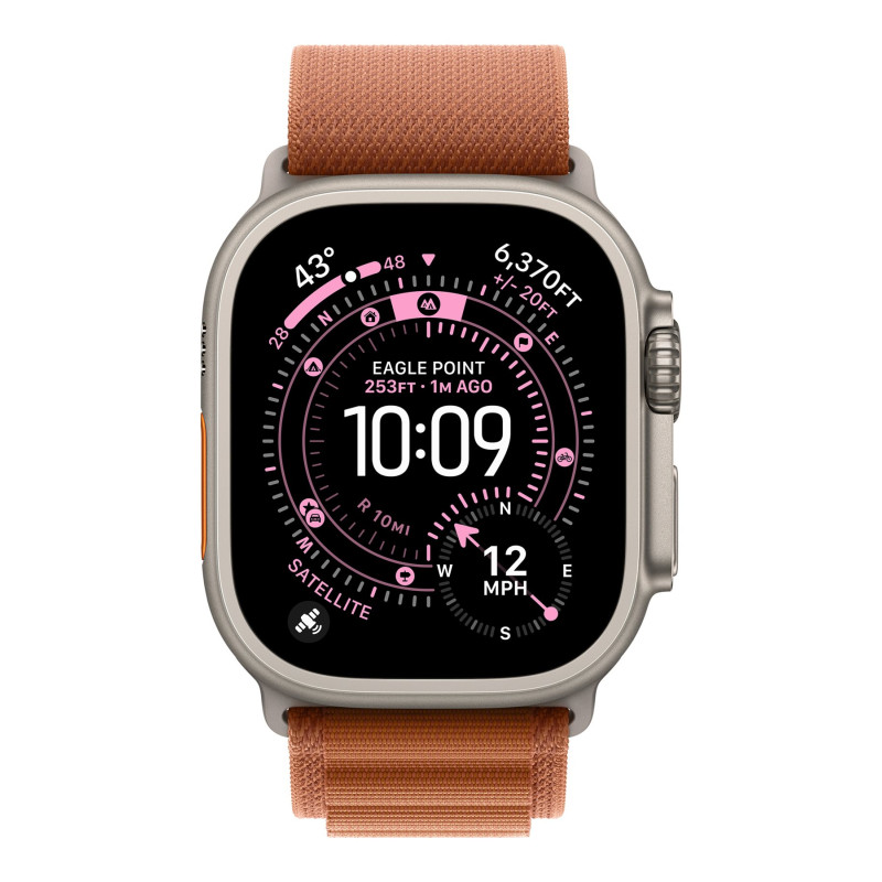 Apple | 49 mm Terra Cotta Alpine Loop - Liels - Dabīga titāna apdare