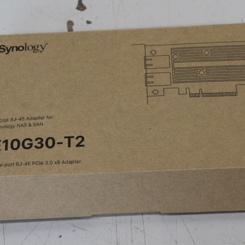 IZPĀRDOTS. Synology E10G30-T2 Divu pieslēgvietu 10GbE 10GBASE-T paplašināšanas karte | IZPĀRDOTS. Synology Divu pieslēgvietu 10GbE 10GBASE-T paplašināšanas karte | E10G30-T2 | DEMO | PCIe 3.0 x8