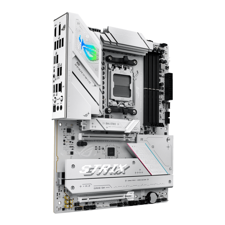 Asus ROG STRIX B850-A GAMING WIFI | Processor family AMD | Processor socket AM5 | DDR5 | Supported hard disk drive interfaces SATA, M.2 | Number of SATA connectors 2