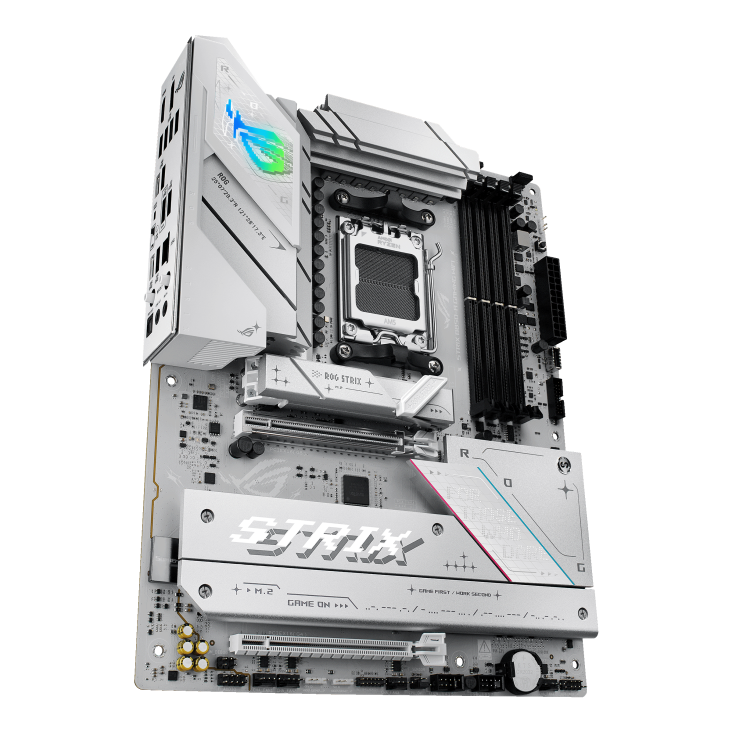 Asus ROG STRIX B850-A GAMING WIFI | Processor family AMD | Processor socket AM5 | DDR5 | Supported hard disk drive interfaces SATA, M.2 | Number of SATA connectors 2