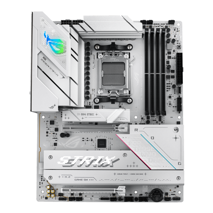 Asus ROG STRIX B850-A GAMING WIFI | Processor family AMD | Processor socket AM5 | DDR5 | Supported hard disk drive interfaces SATA, M.2 | Number of SATA connectors 2