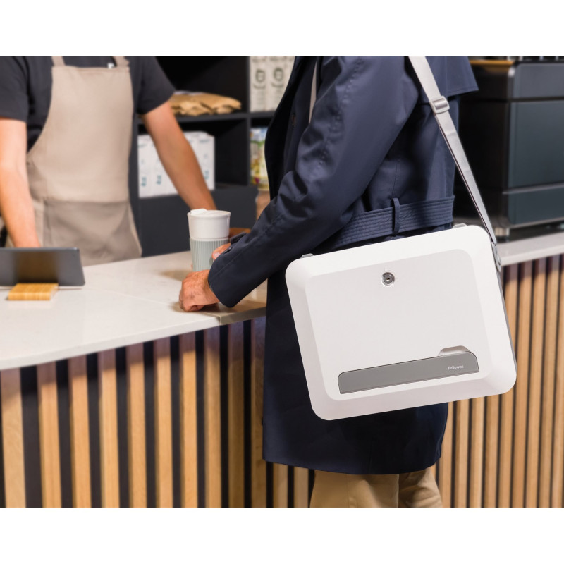 Fellowes | Breyta 2in1 Laptop Carry Case/Laptop Riser | White | 384 x 308 x 89 mm