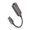 AXAGON ADE-TR Kompakts alumīnija USB 3.2 Gen 1 Gigabit Ethernet 10/100/1000 Mbit adapteris ar automātisku instalāciju