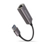 AXAGON ADE-TR Kompakts alumīnija USB 3.2 Gen 1 Gigabit Ethernet 10/100/1000 Mbit adapteris ar automātisku instalāciju