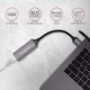 AXAGON ADE-TR Kompakts alumīnija USB 3.2 Gen 1 Gigabit Ethernet 10/100/1000 Mbit adapteris ar automātisku instalāciju