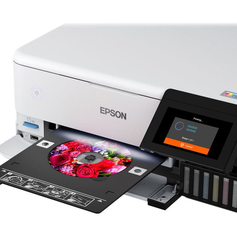 Epson | Bezvadu foto printeris | EcoTank L8160 | Tintes | Krāsains | Tintes daudzfunkcionālais printeris | A4 | Wi‑Fi | Pelēks
