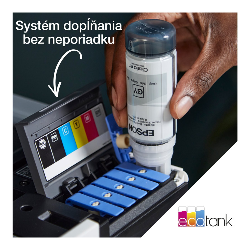 Epson | Bezvadu foto printeris | EcoTank L8160 | Tintes | Krāsains | Tintes daudzfunkcionālais printeris | A4 | Wi‑Fi | Pelēks