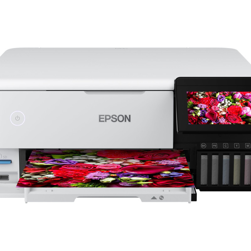 Epson | Bezvadu foto printeris | EcoTank L8160 | Tintes | Krāsains | Tintes daudzfunkcionālais printeris | A4 | Wi‑Fi | Pelēks