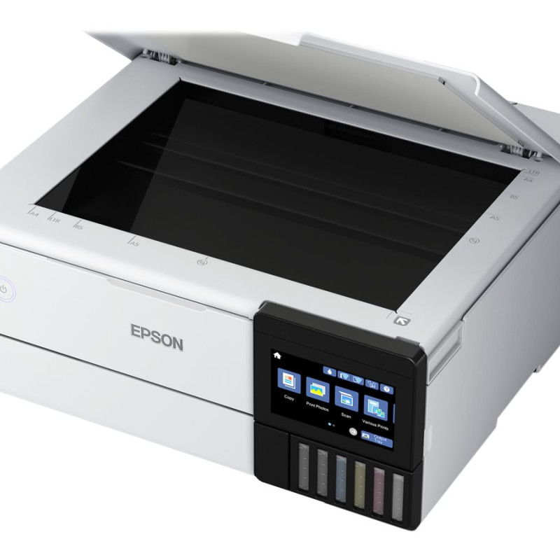 Epson | Bezvadu foto printeris | EcoTank L8160 | Tintes | Krāsains | Tintes daudzfunkcionālais printeris | A4 | Wi‑Fi | Pelēks