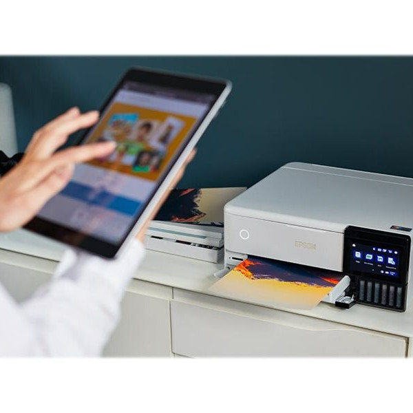 Epson | Bezvadu foto printeris | EcoTank L8160 | Tintes | Krāsains | Tintes daudzfunkcionālais printeris | A4 | Wi‑Fi | Pelēks