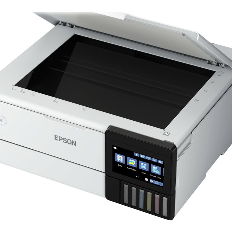 Epson | Bezvadu foto printeris | EcoTank L8160 | Tintes | Krāsains | Tintes daudzfunkcionālais printeris | A4 | Wi‑Fi | Pelēks