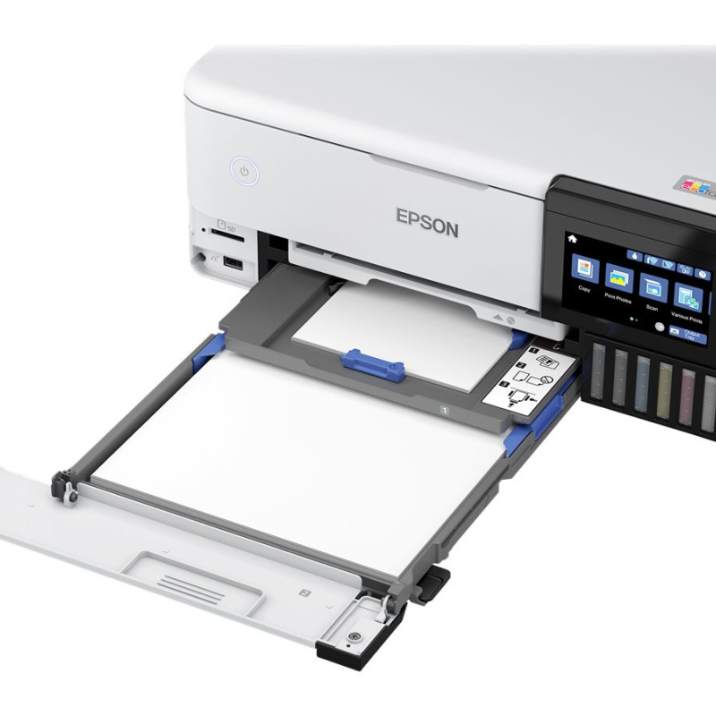 Epson | Bezvadu foto printeris | EcoTank L8160 | Tintes | Krāsains | Tintes daudzfunkcionālais printeris | A4 | Wi‑Fi | Pelēks