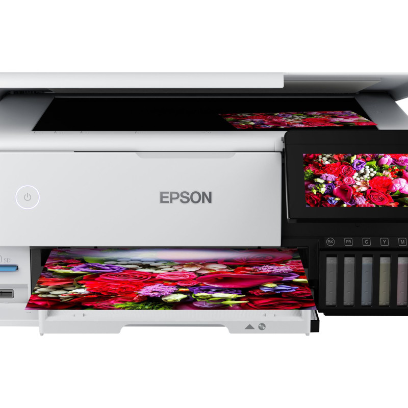 Epson | Bezvadu foto printeris | EcoTank L8160 | Tintes | Krāsains | Tintes daudzfunkcionālais printeris | A4 | Wi‑Fi | Pelēks