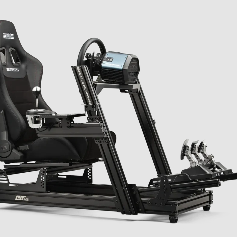 Next Level Racing | PU āda un zamšāda | Regulējama atzveltne | ERS5 Elite PU āda un zamšāda izdevums | Melna