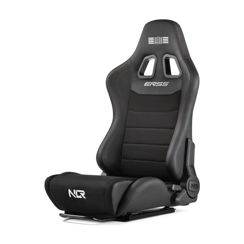 Next Level Racing | PU āda un zamšāda | Regulējama atzveltne | ERS5 Elite PU āda un zamšāda izdevums | Melna