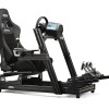 Next Level Racing | PU āda un zamšāda | Regulējama atzveltne | ERS5 Elite PU āda un zamšāda izdevums | Melna