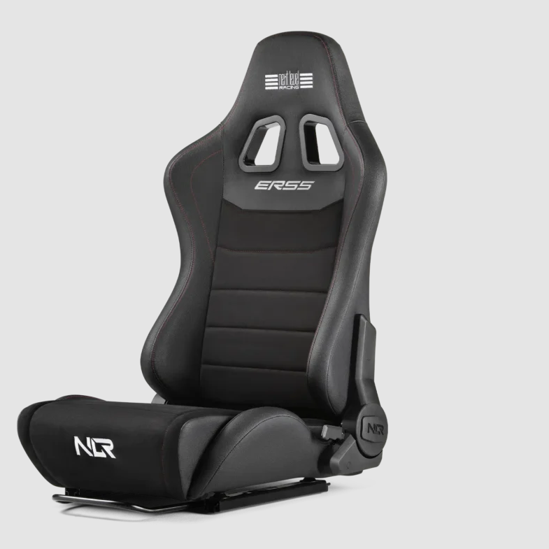 Next Level Racing | PU āda un zamšāda | Regulējama atzveltne | ERS5 Elite PU āda un zamšāda izdevums | Melna