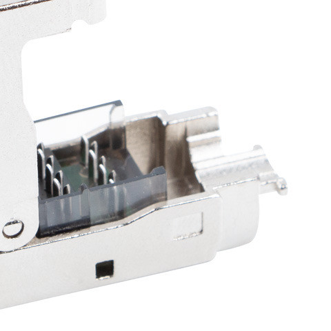 Lanberg | 2x RJ45 CAT6A FTP spraudnis 8P8C bez instrumentiem adapters | PL2SA-6000TL | Sudraba/Caurspīdīgs