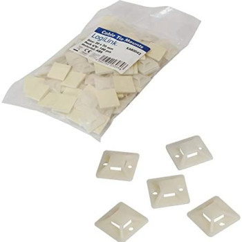 Cable Tie Mounts 20x20 mm | KAB0042 | Pašlīmējošas kabeļu skavas, priekš kabeļu saitēm