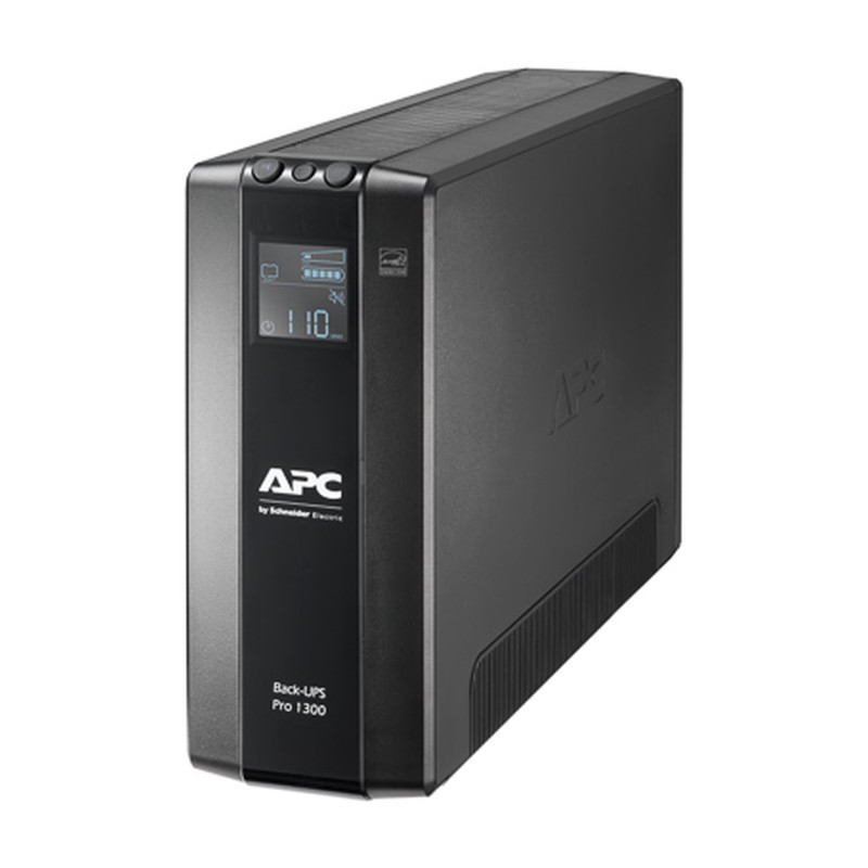 Schneider Electric APC Back-UPS Pro, tornis, 230 V, 8x IEC C13 ligzdas, AVR, LCD, lietotājam nomaināma baterija | BR1300MI | 1300 VA | 780 W | 230 V