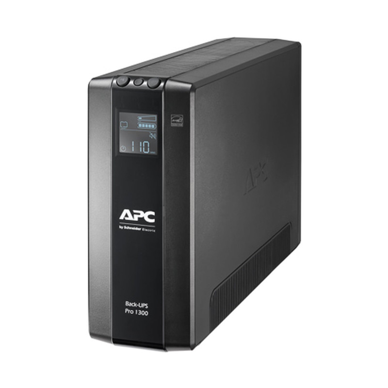 Schneider Electric APC Back-UPS Pro, tornis, 230 V, 8x IEC C13 ligzdas, AVR, LCD, lietotājam nomaināma baterija | BR1300MI | 1300 VA | 780 W | 230 V