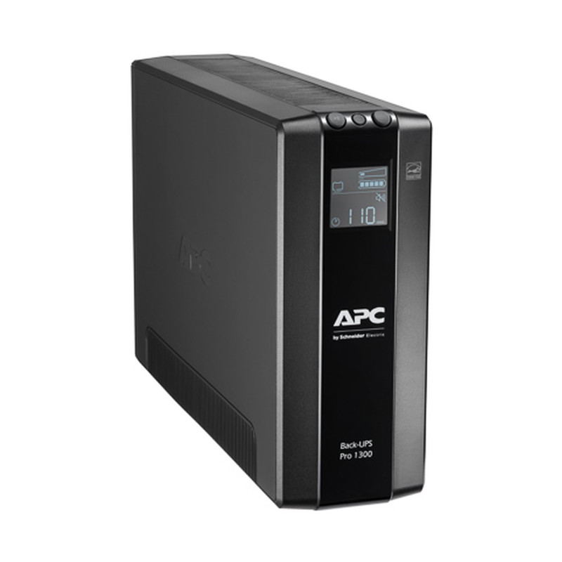 Schneider Electric APC Back-UPS Pro, tornis, 230 V, 8x IEC C13 ligzdas, AVR, LCD, lietotājam nomaināma baterija | BR1300MI | 1300 VA | 780 W | 230 V